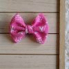 White & Pink Designer Hair Clip