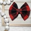 Buffalo check Red & Black headband