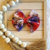 Patriotic Leopard Print Hair clip