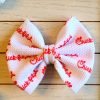 Chick Red & White Headband
