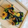 Sunflower on blue Headband