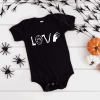 Halloween-LOVE- baby/toddler bodysuit