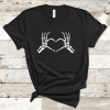 Spooky Love-Skeleton hands-Unisex T-Shirt